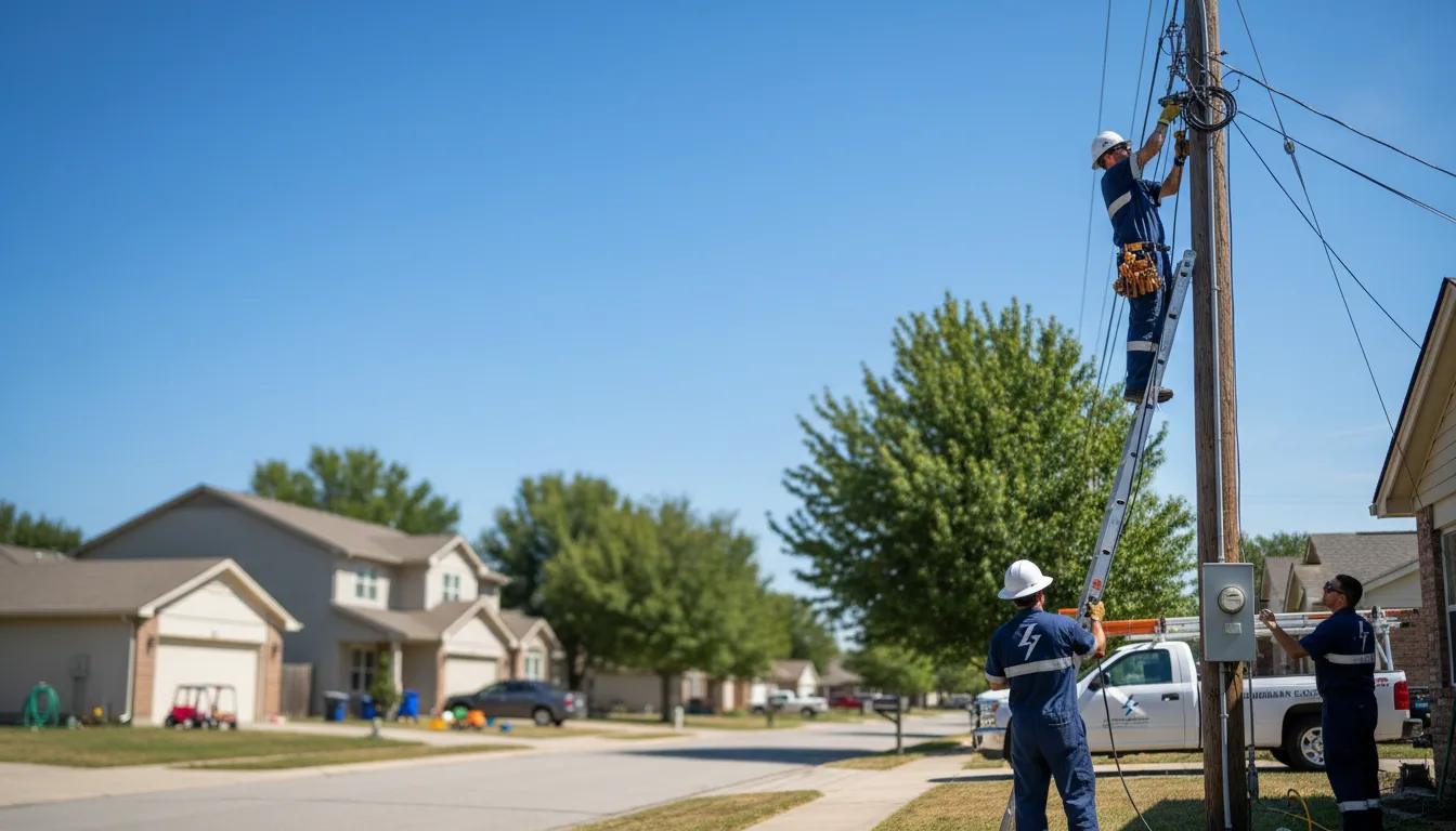 Residential electrician providing installation services in Lucerne, CA